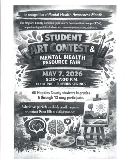 The CRCG Student Art Contest and Mental Health Resource Fair was Held May 7th