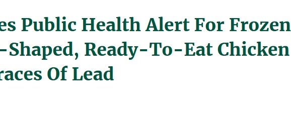 Great Value Chicken Nuggets Suspected Lead Contamination