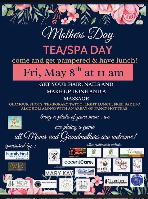 Sulphur Springs Senior Center Mothers Day Tea and Spa Day May 8 2026