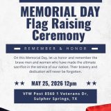 Memorial Day Flag Raising Ceremony