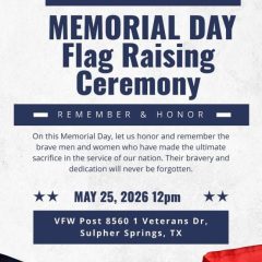 Memorial Day Flag Raising Ceremony