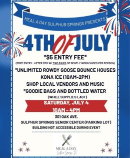 Meal-A-Day Sulphur Springs To Host its Annual Fourth of July Celebration