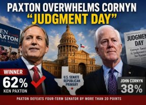 Paxton Defeats Cornyn in Primary