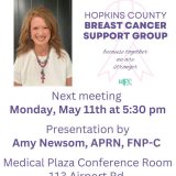 Cancer Support Group to Meet with Guest Speaker Amy Newsom, APRN, FNP-C