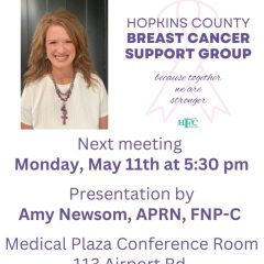 Cancer Support Group to Meet with Guest Speaker Amy Newsom, APRN, FNP-C