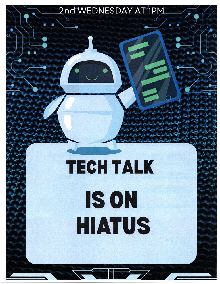 No Tech Talk at Senior Center November 11 2026